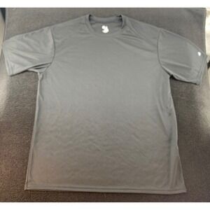 Badger Sport T-Shirt Black Short Sleeve Crew Neck Athletic Mens Large